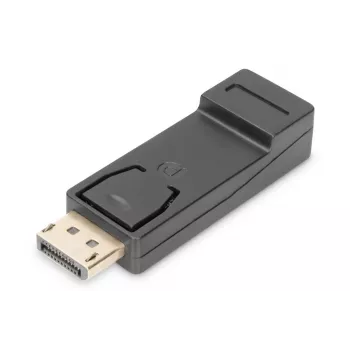 DIGITUS adapter DisplayPort, DP - HDMI typ A M/Ż, z blokadą, DP 1.1a, Full HD, CE czarny