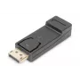 DIGITUS adapter DisplayPort, DP - HDMI typ A M/Ż, z blokadą, DP 1.1a, Full HD, CE czarny