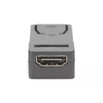 DIGITUS adapter DisplayPort, DP - HDMI typ A M/Ż, z blokadą, DP 1.1a, Full HD, CE czarny