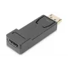 DIGITUS adapter DisplayPort, DP - HDMI typ A M/Ż, z blokadą, DP 1.1a, Full HD, CE czarny