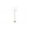 Kabel przejściowy DIGITUS ASSMANN DisplayPort, mini DP - HDMI typ A M/Ż, 20 cm, HDMI wer. 2.0, aktywny, CE, złoty, biały