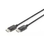 Kabel połączeniowy DIGITUS DisplayPort, DP M/M, 3m z blokadą, DP 1.2, Ultra HD 4K czarny