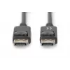 Kabel połączeniowy DIGITUS DisplayPort, DP M/M, 3m z blokadą, DP 1.2, Ultra HD 4K czarny