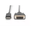 DIGITUS DP - Kabel DVI-D 3M czarny DP - DVI z blokadą DP 1.1a