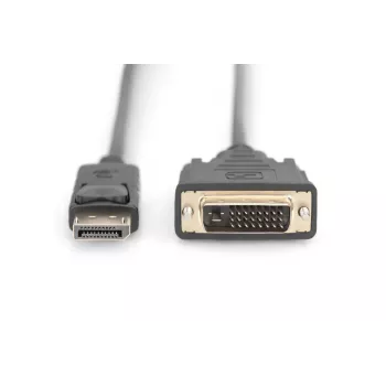 DIGITUS DP - Kabel DVI-D 3M czarny DP - DVI z blokadą DP 1.1a