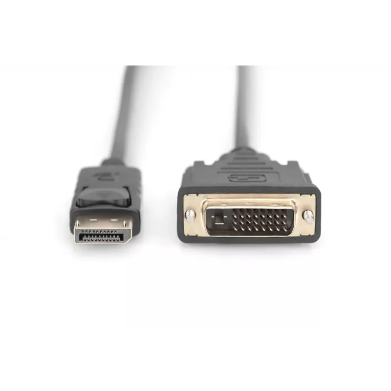 DIGITUS DP - Kabel DVI-D 3M czarny DP - DVI z blokadą DP 1.1a