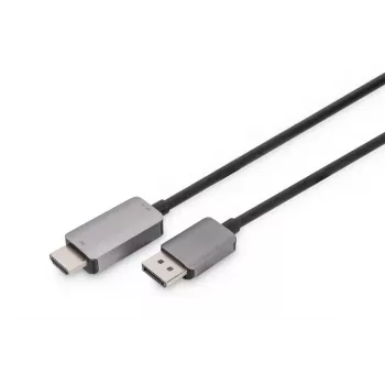 adapter kablowy DIGITUS DP na HDMI 8K@60Hz. Aluminiowa obudowa czarny 2 m
