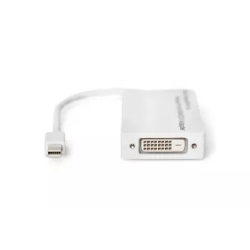 Adapter DIGITUS MiniDP na DP HDMI+DVI 20cm DP 1.1a kompatybilny biały