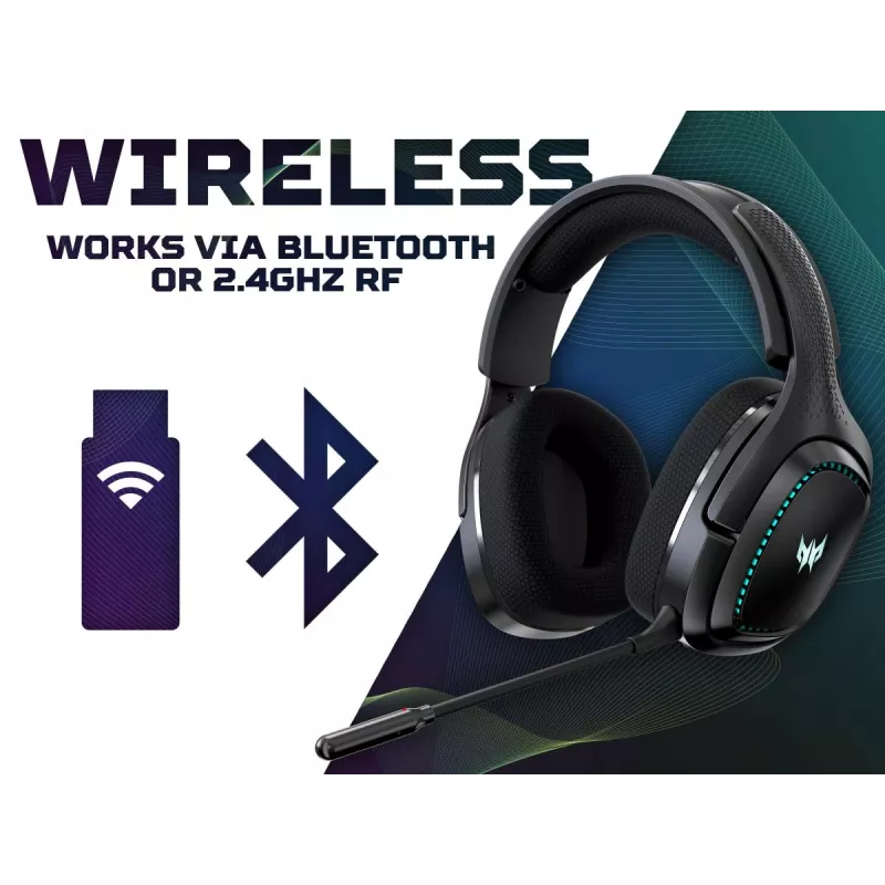 Zestaw słuchawkowy ACER Predator Galea 550 - Stereo - Bluetooth