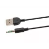 Equip Stereo 2.0 głośnik, 2.0 kanałów, przewodowy, 3 W, 80 - 20 Hz, 40 Ω, czarny, biały