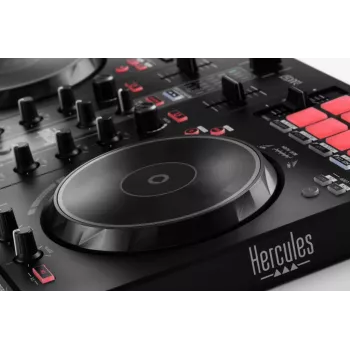 Hercules INPULSE 300 MK2 Vinyl scratcher Czarny, Czerwony