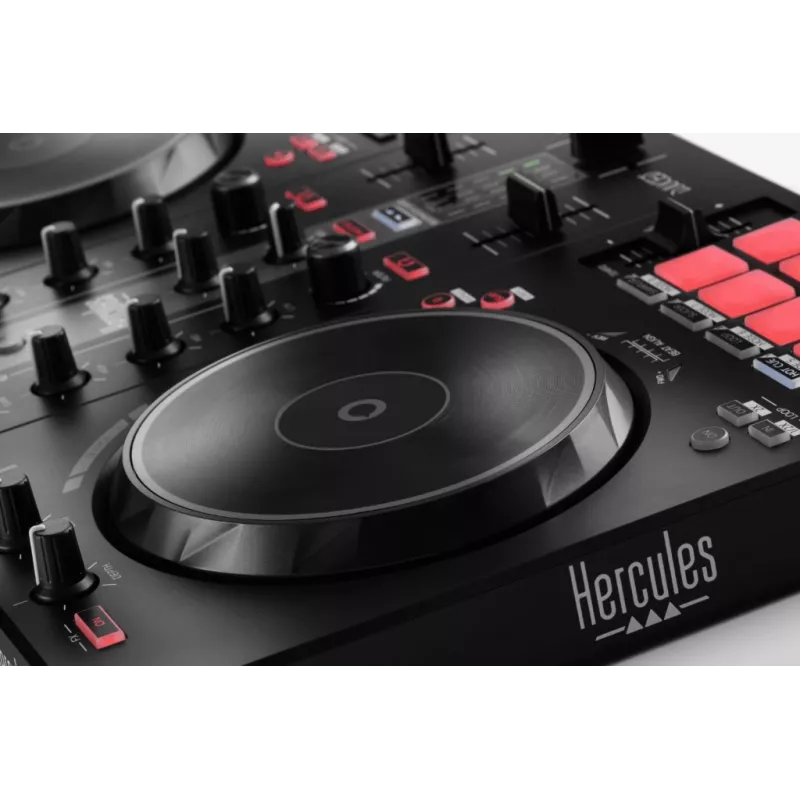 Hercules INPULSE 300 MK2 Vinyl scratcher Czarny, Czerwony