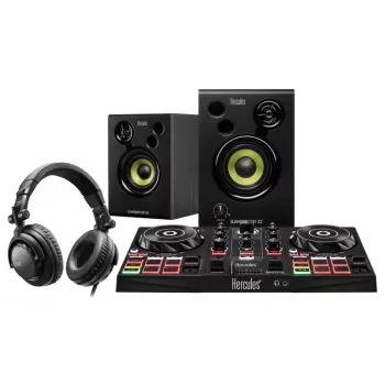 Hercules DJLearning Kit Digital Vinyl System (DVS) scratcher Czarny