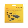 Adapter DELOCK HDMI Delock A -> DisplayPort wtyk/gniazdo +USB zasilanie 4K