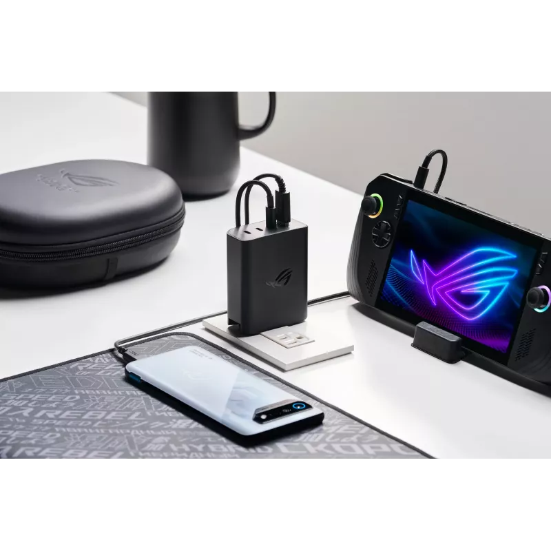 ASUS ROG 140W USB-C GaN Universal Czarny AC Fast charging Indoor