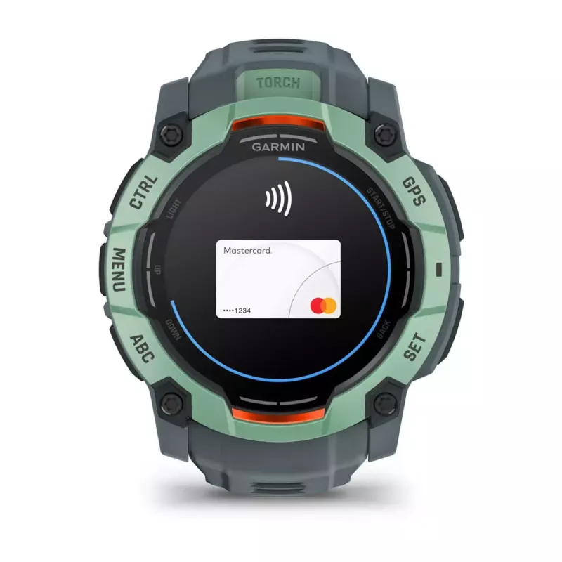 Smartwatch GARMIN Instinct 3 AMOLED — koperta 50 mm, AMOLED 1,3 cala, GPS/GLONASS/Galileo, 10 ATM, bateria 24 dni