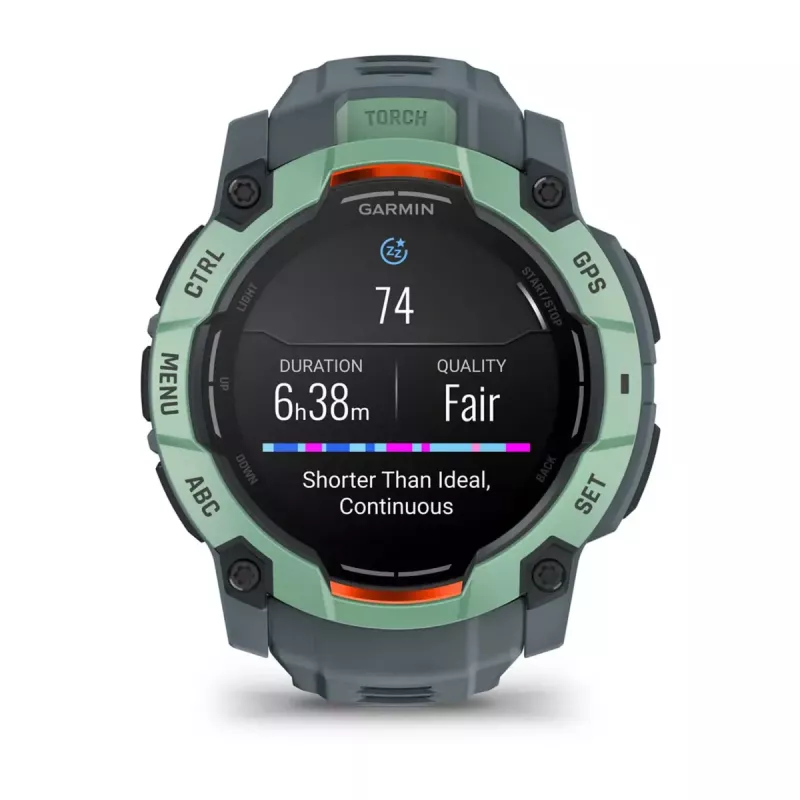 Smartwatch GARMIN Instinct 3 AMOLED — koperta 50 mm, AMOLED 1,3 cala, GPS/GLONASS/Galileo, 10 ATM, bateria 24 dni