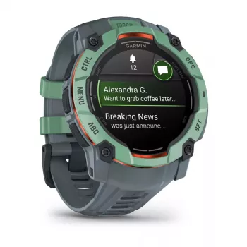 Smartwatch GARMIN Instinct 3 AMOLED — koperta 50 mm, AMOLED 1,3 cala, GPS/GLONASS/Galileo, 10 ATM, bateria 24 dni