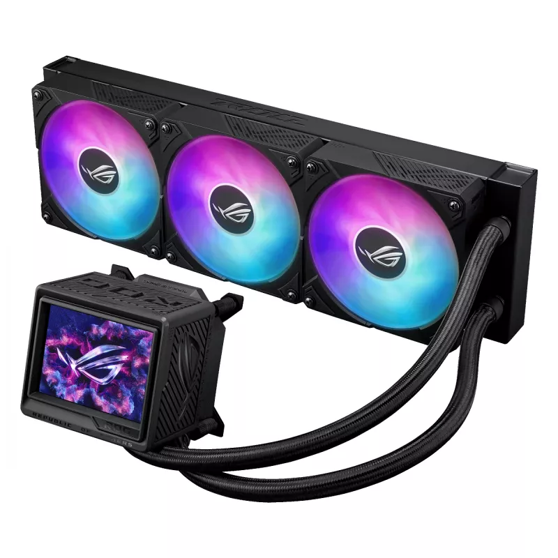 ASUS ROG Ryujin III 360 ARGB Extreme Obudowa komputera Chłodzenie cieczą typu All-in-one 12 cm Czarny