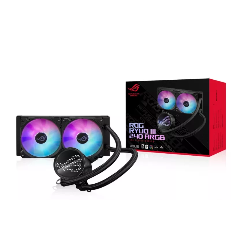 ASUS ROG Ryuo III 240 ARGB zestaw chłodzenia cieczą procesora 12 cm czarny
