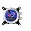 Chłodzenie cieczą typu All-in-one ASUS ROG Strix LC III 360 ARGB biały Edition — radiator 360 mm, 3 wentylatory 120 mm, blok wodny LCD, PWM