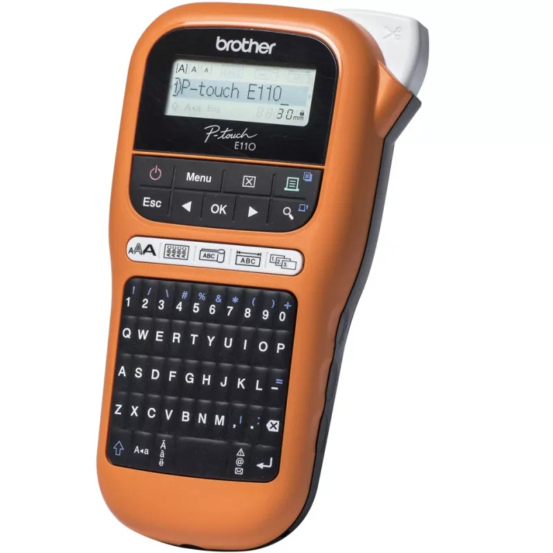 Drukarka etykiet Brother PT-E110 termotransferowa 180 x 180 DPI 20 mm/s HGe/TZe QWERTY