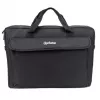 Torba na laptopa Manhattan London 17,3 cala, ładowana od góry, czarna, LOW COST, kieszeń na akcesoria, pasek na ramię (odpinany), etui na notebook, trzyletnia gwarancja