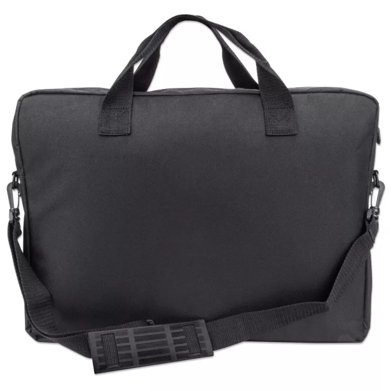 Torba na laptopa Manhattan London 17,3 cala, ładowana od góry, czarna, LOW COST, kieszeń na akcesoria, pasek na ramię (odpinany), etui na notebook, trzyletnia gwarancja