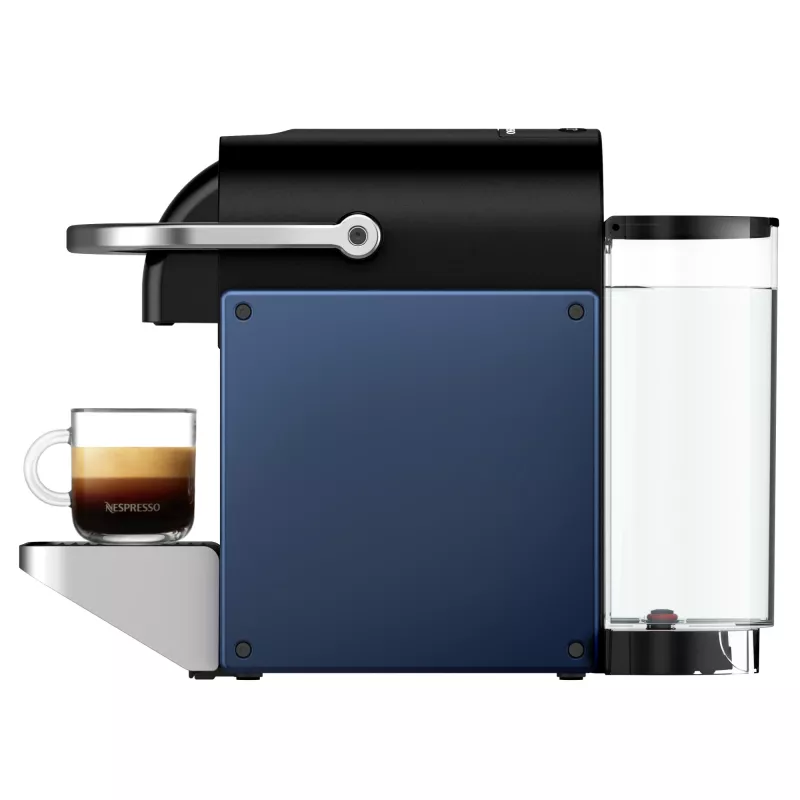 Ekspres do kawy na kapsułki De’Longhi Pixie EN127.BL — system Nespresso, zbiornik na wodę 1 L, 19 barów, 1260 W, 235×117×324 mm, 2,5 kg