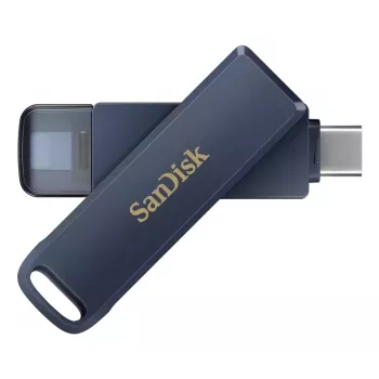 WESTERN DIGITAL SanDisk Phone Drive do iPhone'a - 128 GB pamięć USB - USB-C/Lightning - Metallic Sky niebieski