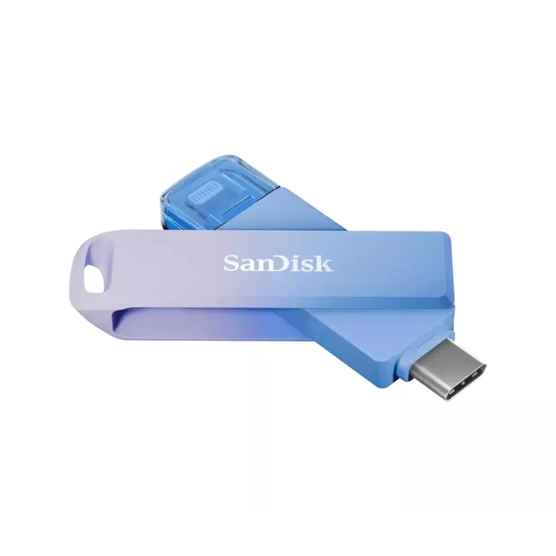 WESTERN DIGITAL SanDisk Creator Phone Drive - 256 GB pamięć USB - USB-C/Lightning - niebieska