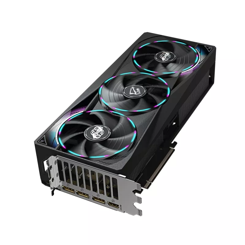 Karta graficzna GIGABYTE AORUS GeForce RTX 5070 MASTER 12G - 12 GB GDDR7, 192-bit, PCI-E 5.0, zegar rdzenia 2715 MHz, 3 x DP 2.1a, 1 x HDMI 2.1b, NVIDIA DLSS 4, GV-N5070AORUS M-12GD