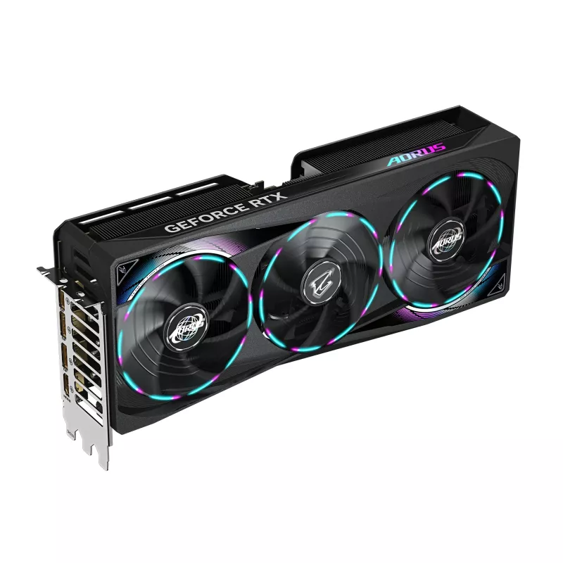 Karta graficzna GIGABYTE AORUS GeForce RTX 5070 MASTER 12G - 12 GB GDDR7, 192-bit, PCI-E 5.0, zegar rdzenia 2715 MHz, 3 x DP 2.1a, 1 x HDMI 2.1b, NVIDIA DLSS 4, GV-N5070AORUS M-12GD