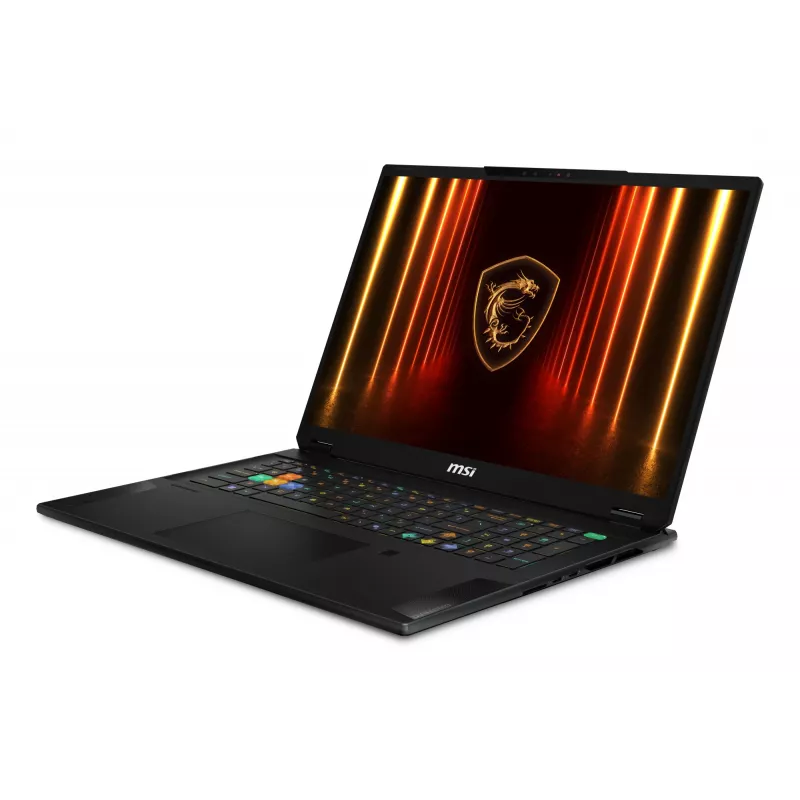 MSI Stealth 18 HX AI A2XWIG-042 Intel Core Ultra 9 275HX Laptop 45,7 cm (18 cali) UHD+ 64 GB DDR5-SDRAM 2 TB SSD NVIDIA GeForce RTX 5080 Wi-Fi 7 (802.11be) Windows 11 Pro Czarny