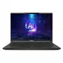 MSI Stealth A16 AI+ A3XWIG-043 AMD Ryzen AI 9 HX 370 Laptop 40,6 cm (16 cali) Quad HD+ 32 GB LPDDR5x-SDRAM 2 TB SSD NVIDIA GeForce RTX 5080 Wi-Fi 7 (802.11be) Windows 11 Home Czarny