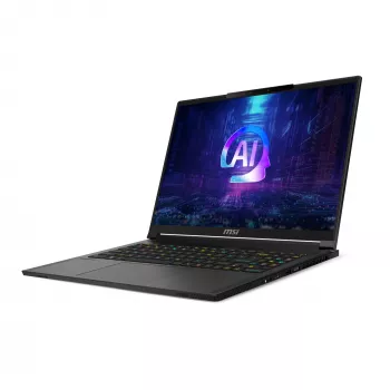 MSI Stealth A16 AI+ A3XWIG-043 AMD Ryzen AI 9 HX 370 Laptop 40,6 cm (16 cali) Quad HD+ 32 GB LPDDR5x-SDRAM 2 TB SSD NVIDIA GeForce RTX 5080 Wi-Fi 7 (802.11be) Windows 11 Home Czarny