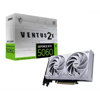 Karta graficzna MSI GeForce RTX 5060 8 GB GDDR7, PCIe 5.0, 128-bitowa, 2527 MHz boost, 145 W, 4 wyświetlacze
