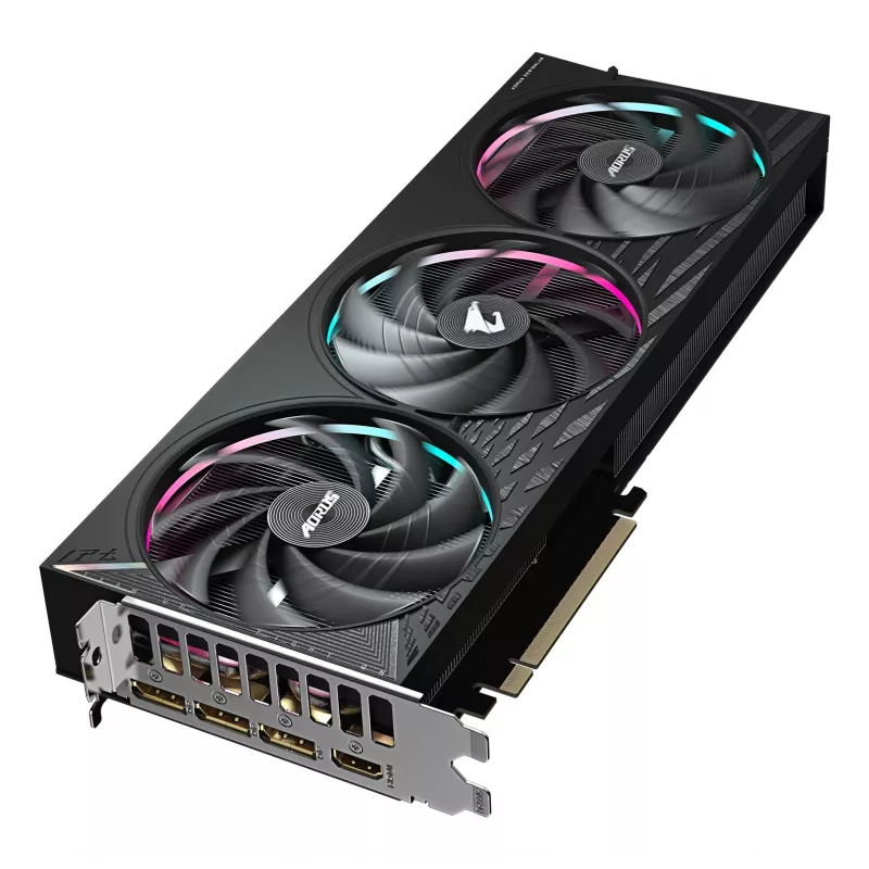 Karta graficzna GIGABYTE AORUS GeForce RTX 5060 ELITE 8G — 8 GB GDDR7, 128-bit, PCI-E 5.0, zegar rdzenia 2722 MHz, 3 x DisplayPort, 1 x HDMI, GV-N5060AORUS E-8GD