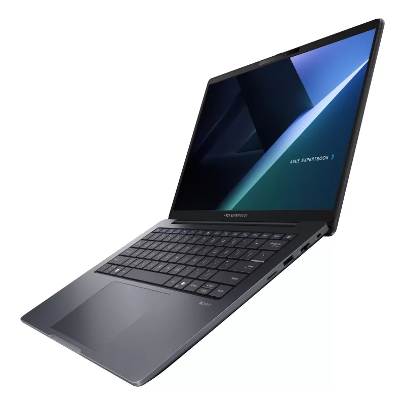 ASUS ExpertBook B3 B3405CCA-LY0066X Intel Core Ultra 5 125H Laptop 35,6 cm (14 cali) WUXGA 16 GB DDR5-SDRAM 512 GB SSD Wi-Fi 6E (802.11ax) Windows 11 Pro Niemiecki Czarny, Szary