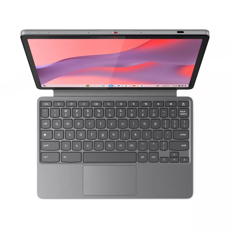 Lenovo Chromebook Duet 11M889 MediaTek Kompanio 838 27,8 cm (10,9 cala) Ekran dotykowy WUXGA 8 GB LPDDR4x-SDRAM 128 GB eMMC Wi-Fi 6 (802.11ax) ChromeOS Niemiecki szary