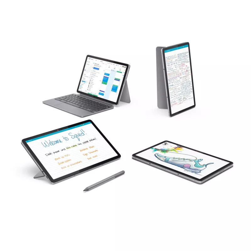 Lenovo Chromebook Duet 11M889 MediaTek Kompanio 838 27,8 cm (10,9 cala) Ekran dotykowy WUXGA 8 GB LPDDR4x-SDRAM 128 GB eMMC Wi-Fi 6 (802.11ax) ChromeOS Niemiecki szary