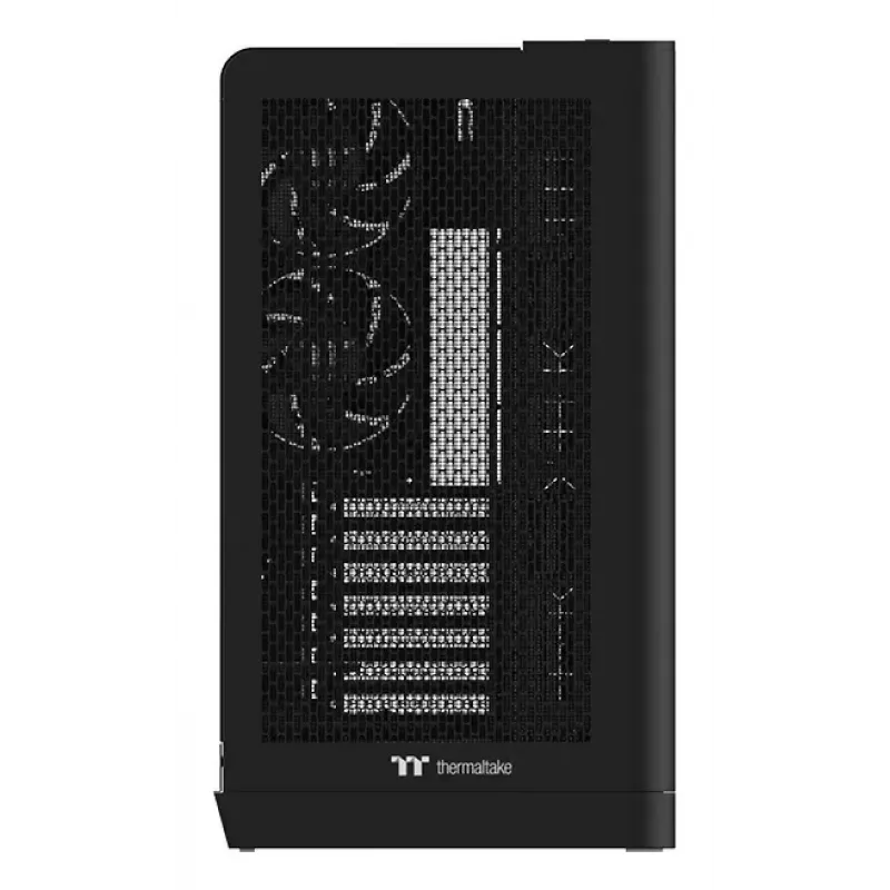 Obudowa PC Thermaltake View 390 Air Midi Tower — czarna, obsługuje zasilacze PS2, dyski HDD 3,5 cala, dyski SSD 2,5 cala, przednie wentylatory do 200 mm