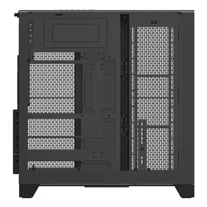 Obudowa PC Thermaltake View 390 Air Midi Tower — czarna, obsługuje zasilacze PS2, dyski HDD 3,5 cala, dyski SSD 2,5 cala, przednie wentylatory do 200 mm