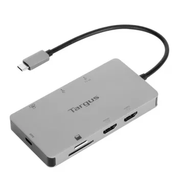 Targus DOCK423EU stacja dokująca/replikator portów do laptopa Przewodowa USB 3.2 Gen 1 (3.1 Gen 1) Type-C Srebrny