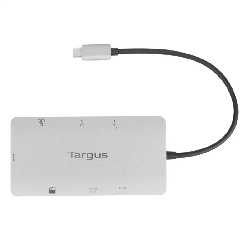 Targus DOCK423EU stacja dokująca/replikator portów do laptopa Przewodowa USB 3.2 Gen 1 (3.1 Gen 1) Type-C Srebrny
