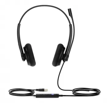 Yealink UH34 Lite Dual Teams Headset, przewodowy, 20 - 20000 Hz, biuro/centrum obsługi telefonicznej, 110 g, zestaw słuchawkowy, czarny