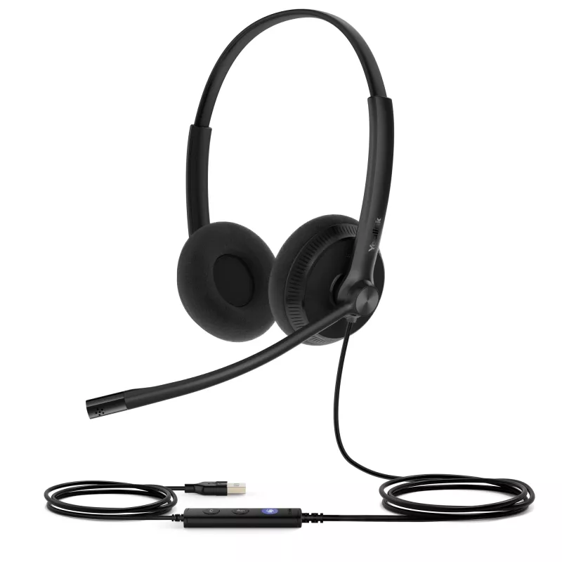 Yealink UH34 Lite Dual Teams Headset, przewodowy, 20 - 20000 Hz, biuro/centrum obsługi telefonicznej, 110 g, zestaw słuchawkowy, czarny