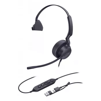 Yealink UH42 Mono Teams USB-C/A Headset, Wired, Calls/Music, 20 - 20000 Hz, 116 g, Headset, Czarny