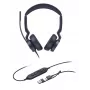 Yealink UH46 Dual UC USB-C/A Headset, Wired, 20 - 20000 Hz, Office/Call center, 166 g, Headset, Czarny