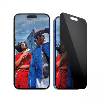 PanzerGlass ® Osłona ekranu prywatności iPhone 16 Plus | 15 Plus | Ultra-Wide Fit z EasyAligner